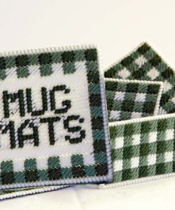 Gingham Mug Mat Set