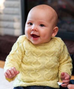 Mello Yello Cabled Baby Sweater 2