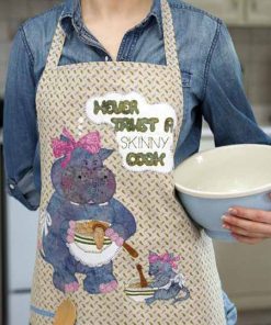 Never Trust a Skinny Cook Reversible Apron model