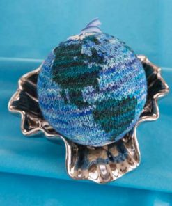 Pale Blue Dot Knitted Ornament