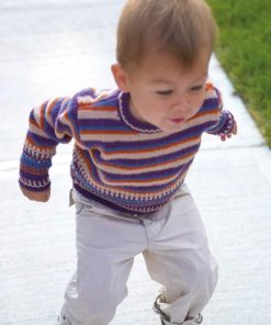 Child’s Play Slip Stitch Stripe Sweater - front view