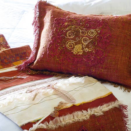 Copper Flair Bed scarf and Pillow