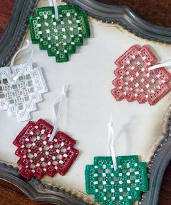 I Heart Hardanger Ornaments