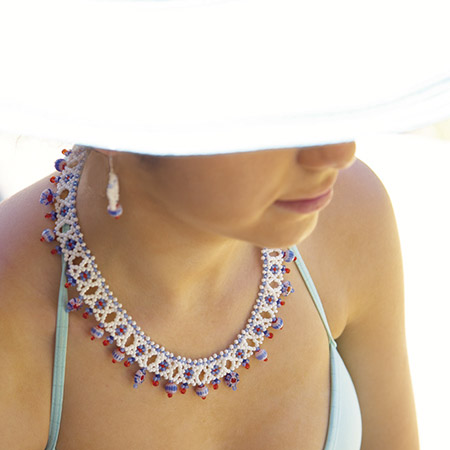 Millefiori Mosaic Collar & Earrings