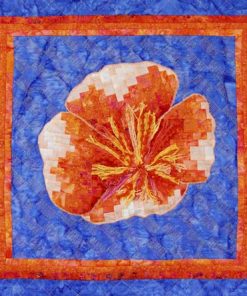 Bargello Poppy Wallhanging