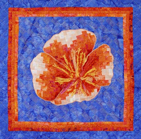 Bargello Poppy Wallhanging