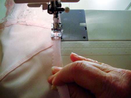 Sewing underarm area