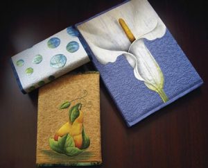 quilted book cover