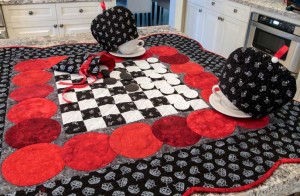Charming Checkerboard Table Topper