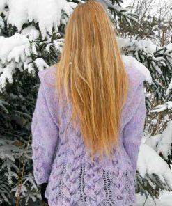 Purple in Winter Wonderland - back view