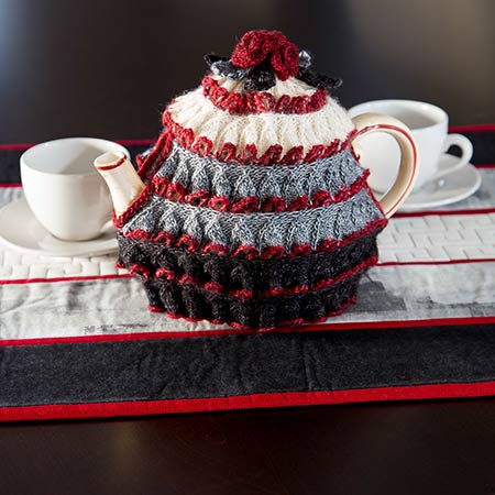 Winter Rose Tea Cozy