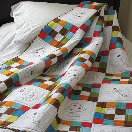 Snips ‘n’ Snails quilt