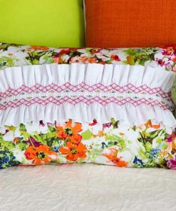 A Bed of Roses Smocked Cushion Top