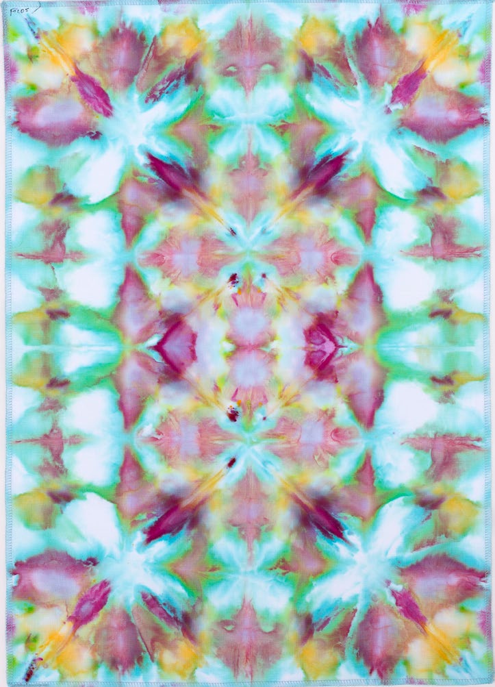 quick cool colourful small batch ice dyeing pattern cool colourful pictures