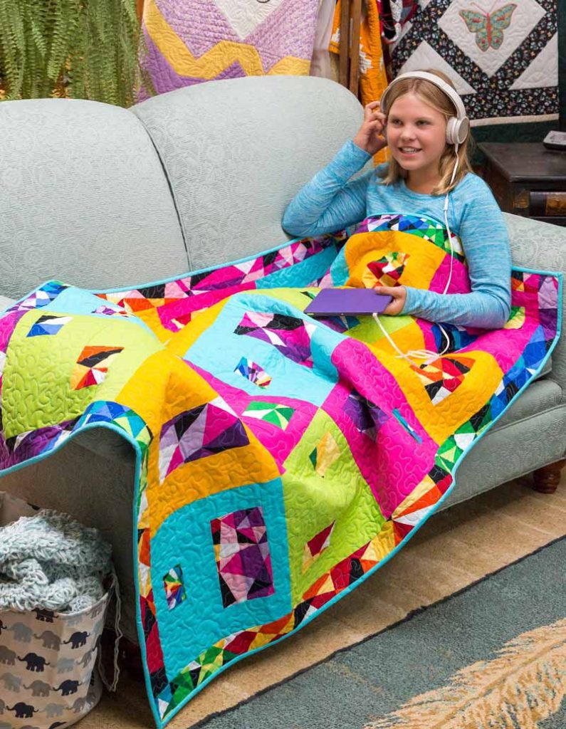 Kids Lap Quilt with Feet Warmer Pattern - Fall 2016