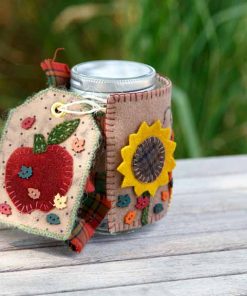 Harvest Time Mason Jar Cosy Pattern - Fall 2016