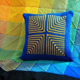 Afghan Scraps Cushion Tops Pattern