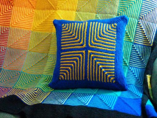 Afghan Scraps Cushion Tops Pattern