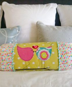 Funky Lovebirds Bolster Pillow