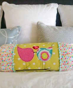 Funky Lovebirds Bolster Pillow