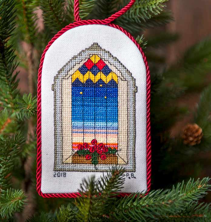 Christmas Arched Window