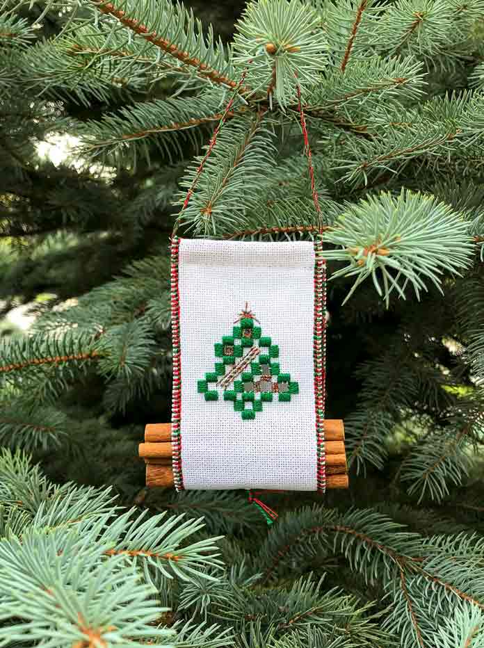 Yule Log Tote Christmas Ornament