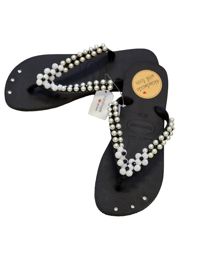 Beaded Designer Flip Flops - ANPTmag