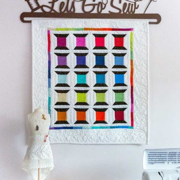 Spotted Spools Quilted Banner
