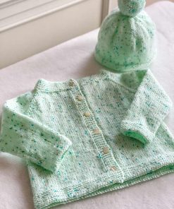 How sweet it is baby cardigan and hat set