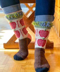 Gingham Apples Socks