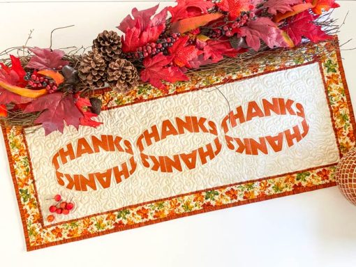 Give Thanks Table Runner