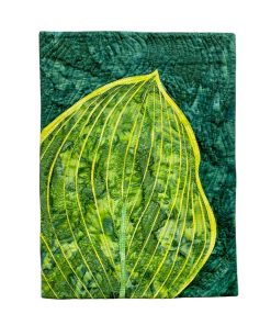 Hosta Leaf in Fused Reverse Appliqué