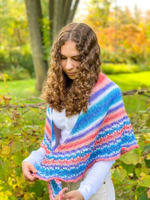 Monet's Haystacks Shawl