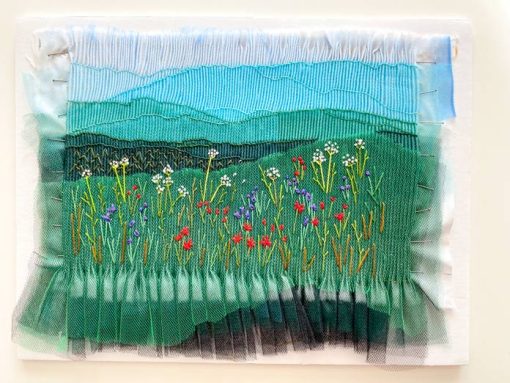 Mountain Meadow Smocked Landscape