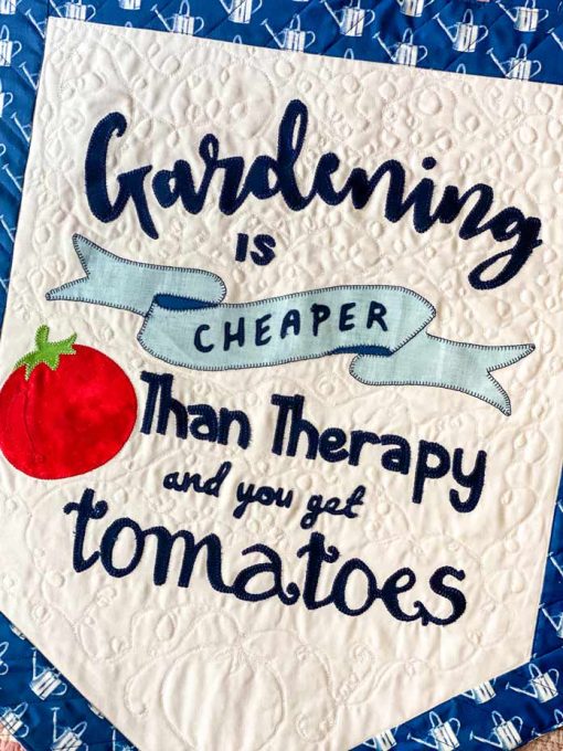 Garden Therapy Quilted Banner - Image 2