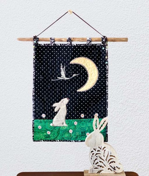 The Rabbit on the Moon Wall Quilt