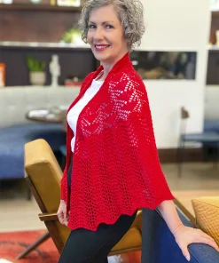 Chevron Variations Semi-Circular Shawl