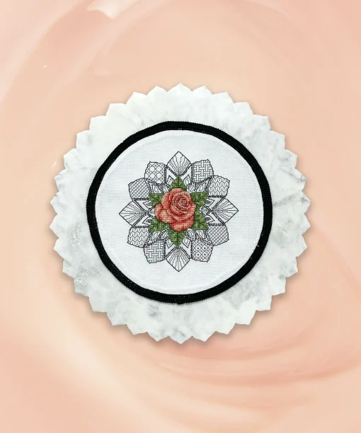 Mandala Rose Doily