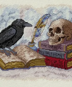 Alternative view of A Tale of Poe Cross Stitch Wall Art
