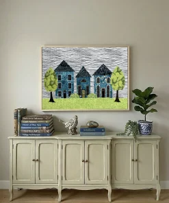 Storybook Streetscape Wall Quilt