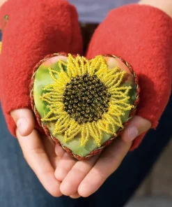 Alternative view of Cultivating Your Beaded Floral Garden Series Part 3 - 4: Fall's Sunflower Harvest Mitts & Box