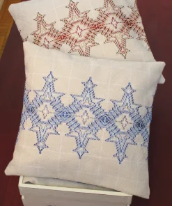 Flickering Flakes Pillow
