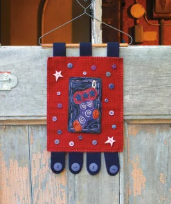 Funky Stocking Punch Needle Banner
