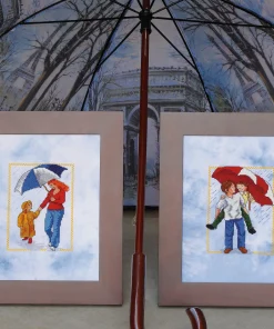 Girls’ Day Out and Walking in the Rain Cross Stitch Patterns