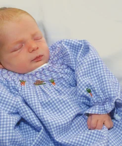 Peter in the Garden Smocked Newborn Gown
