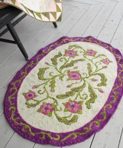 Fantasy Garden Hooked Rug